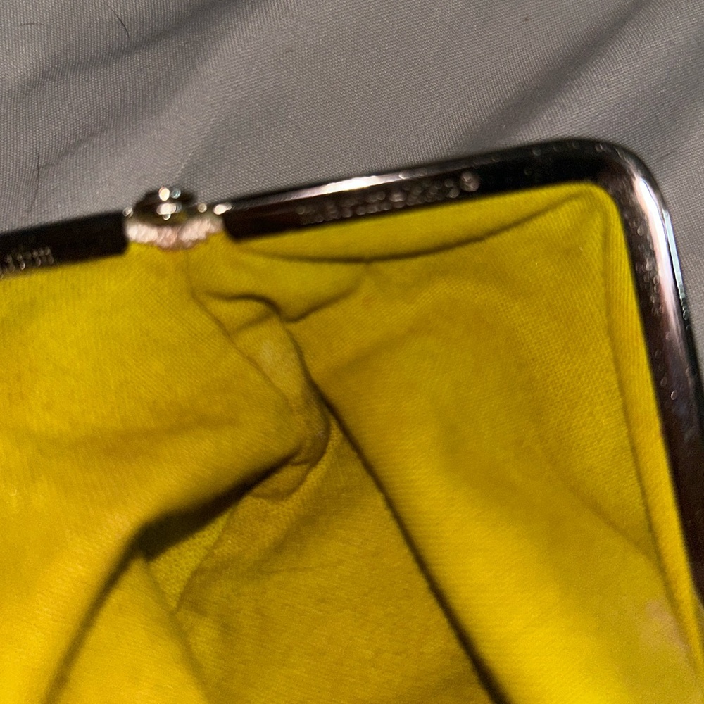 Marimekko Floral Green Kiss Lock Clutch/Pouch - Picture 8 of 9